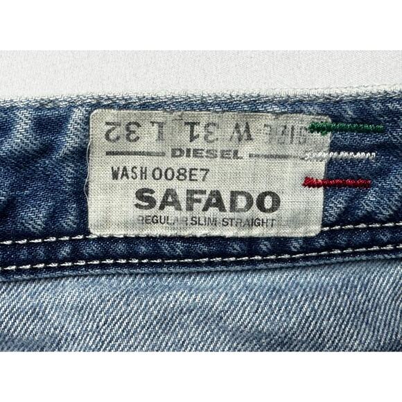 Diesel Industry Men's Safado Regular Slim Straight Denim Jeans - 31x32 (33x31) - Picture 6 of 8